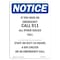 Signmission OSHA Notice Sign, If You Have An Emergency Call, 14in X 10in Decal, 10" W, 14" L, Portrait OS-NS-D-1014-V-13627 - alternate 1